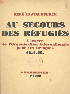 cover image of Au secours des réfugiés
